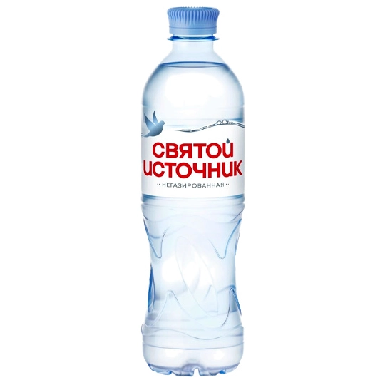 Вода "Святой Источник" 0.5 литра, без газа, пэт, 12 шт. в уп.