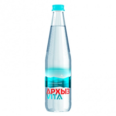Вода "Архыз" 0.5 литра, негаз., стекло, 20 шт. в уп.