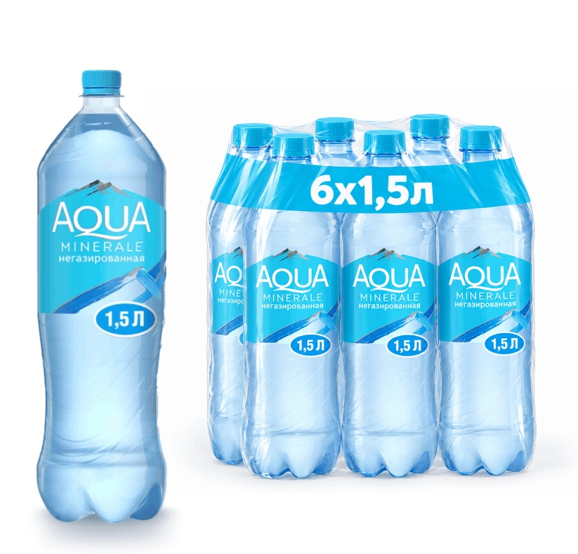 Вода "Аква-Минерале" 1.5 литра, негаз. ПЭТ, 6 шт. в уп. от магазина Vitarel
