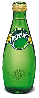 Вода "Perrier" (Перье) 0.33 литра, газ., стекло, 24 шт. в уп.